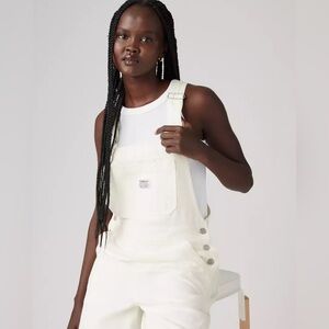 Levi's Women's White Jeans Overalls